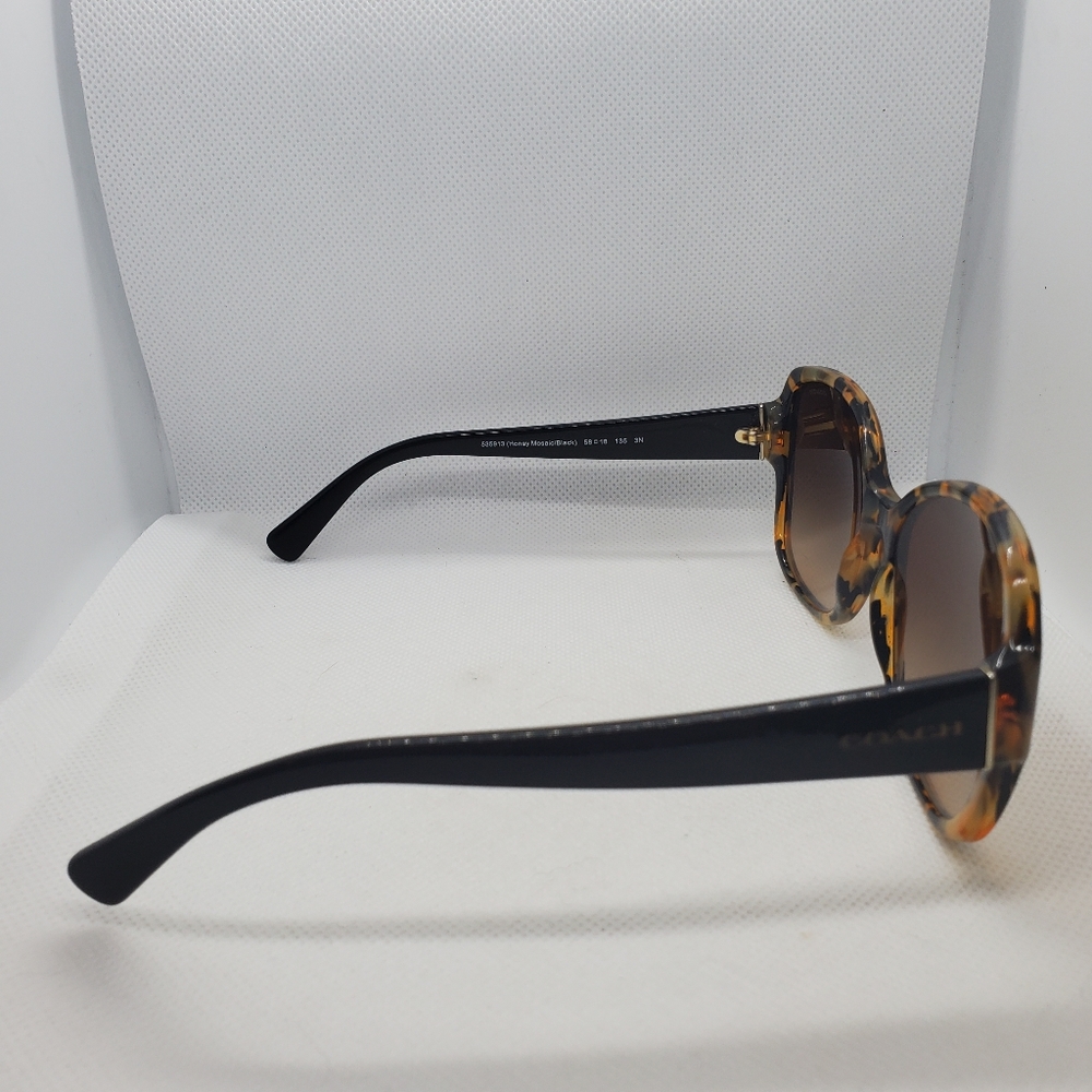 Coach Honey Mosaic Black Sunglasses - Picture 6 of 11